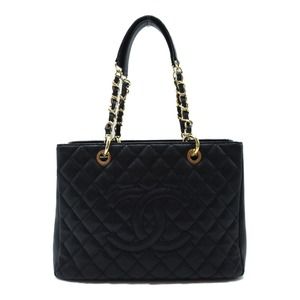 Chanel GST Tote Bag Caviar Skin Black